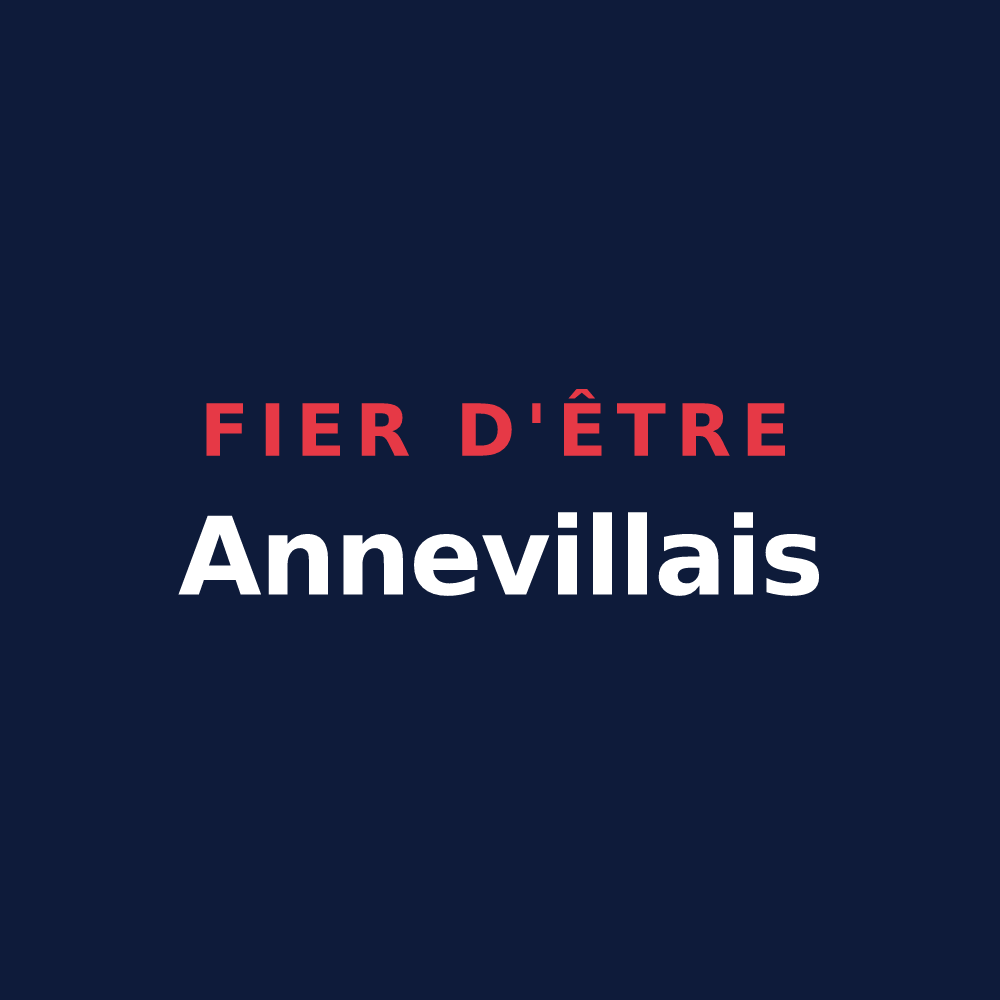 T-shirt « Fier d'être Annevillais » — design pour Anneville-en-Saire