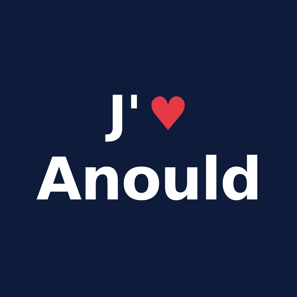 T-shirt personnalisé Anould — design J'aime Anould