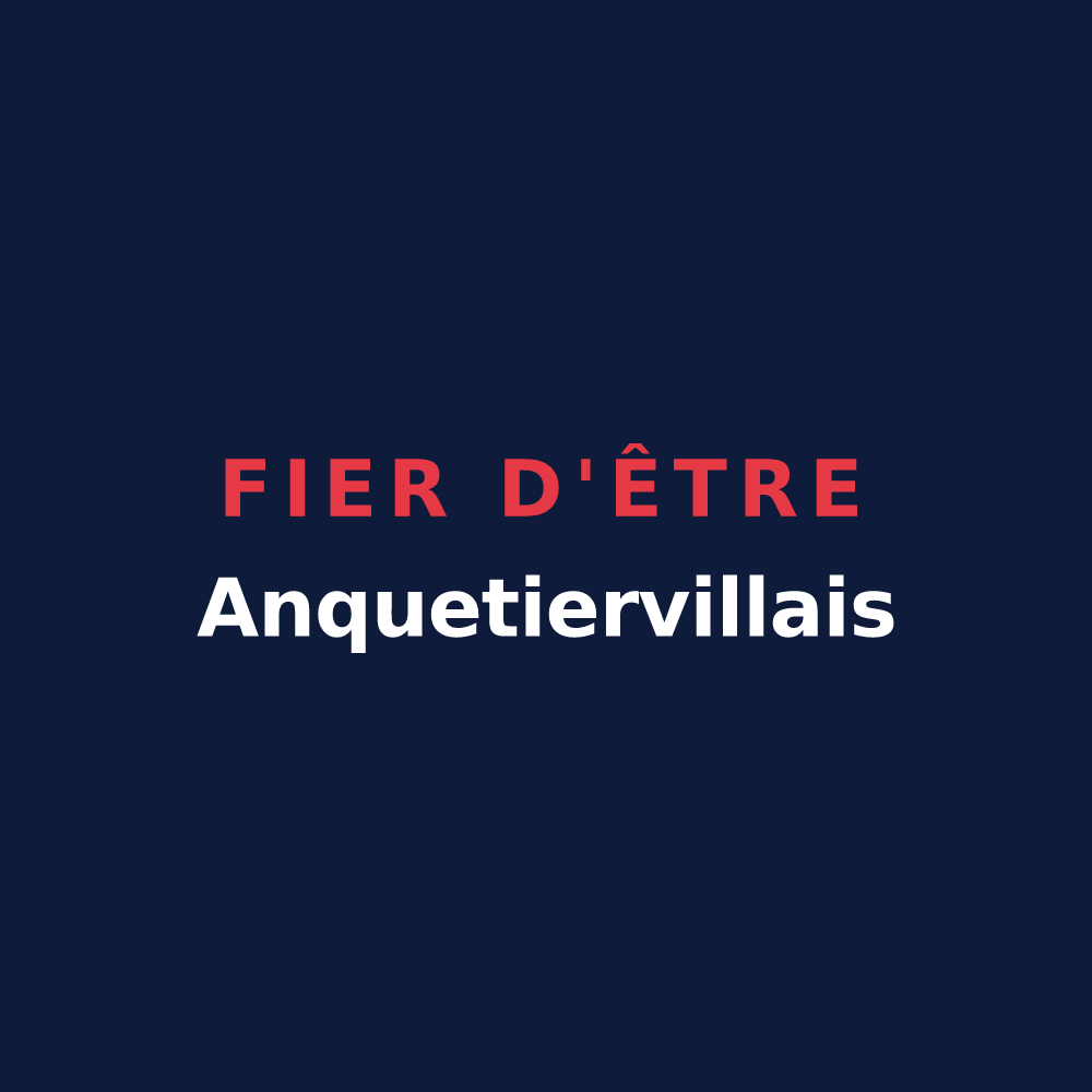 T-shirt « Fier d'être Anquetiervillais » — design pour Anquetierville