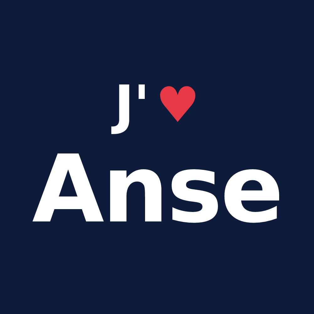 T-shirt personnalisé Anse — design J'aime Anse