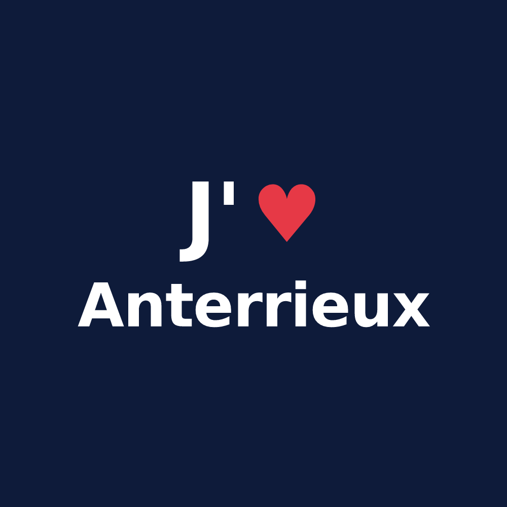T-shirt personnalisé Anterrieux — design J'aime Anterrieux