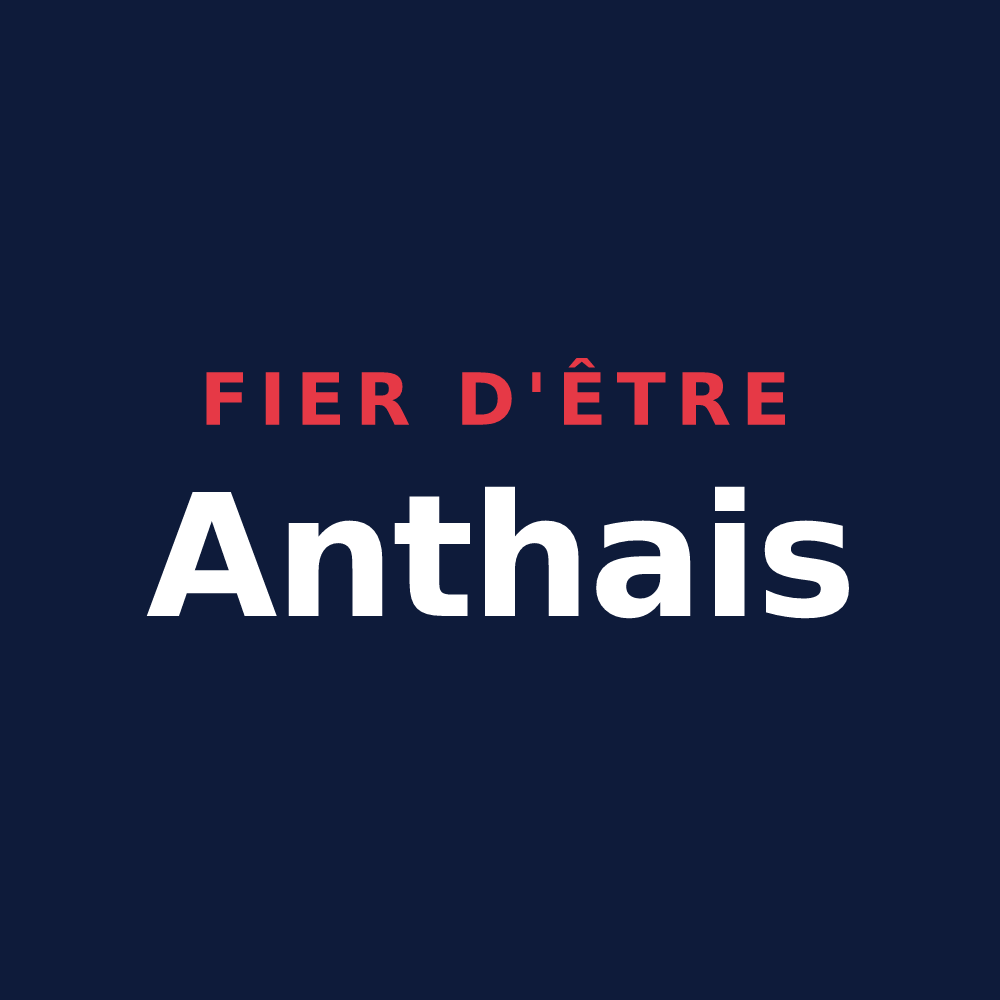 T-shirt « Fier d'être Anthais » — design pour Anthé
