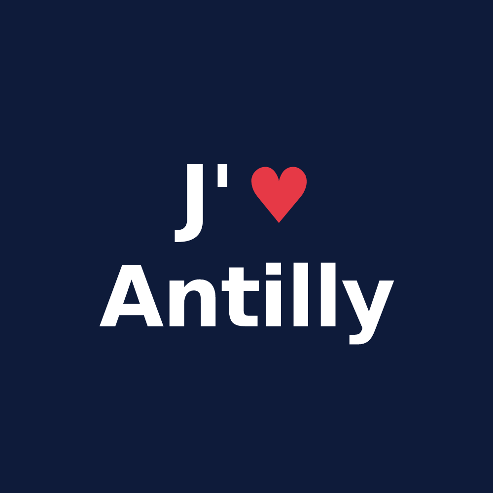 T-shirt personnalisé Antilly — design J'aime Antilly