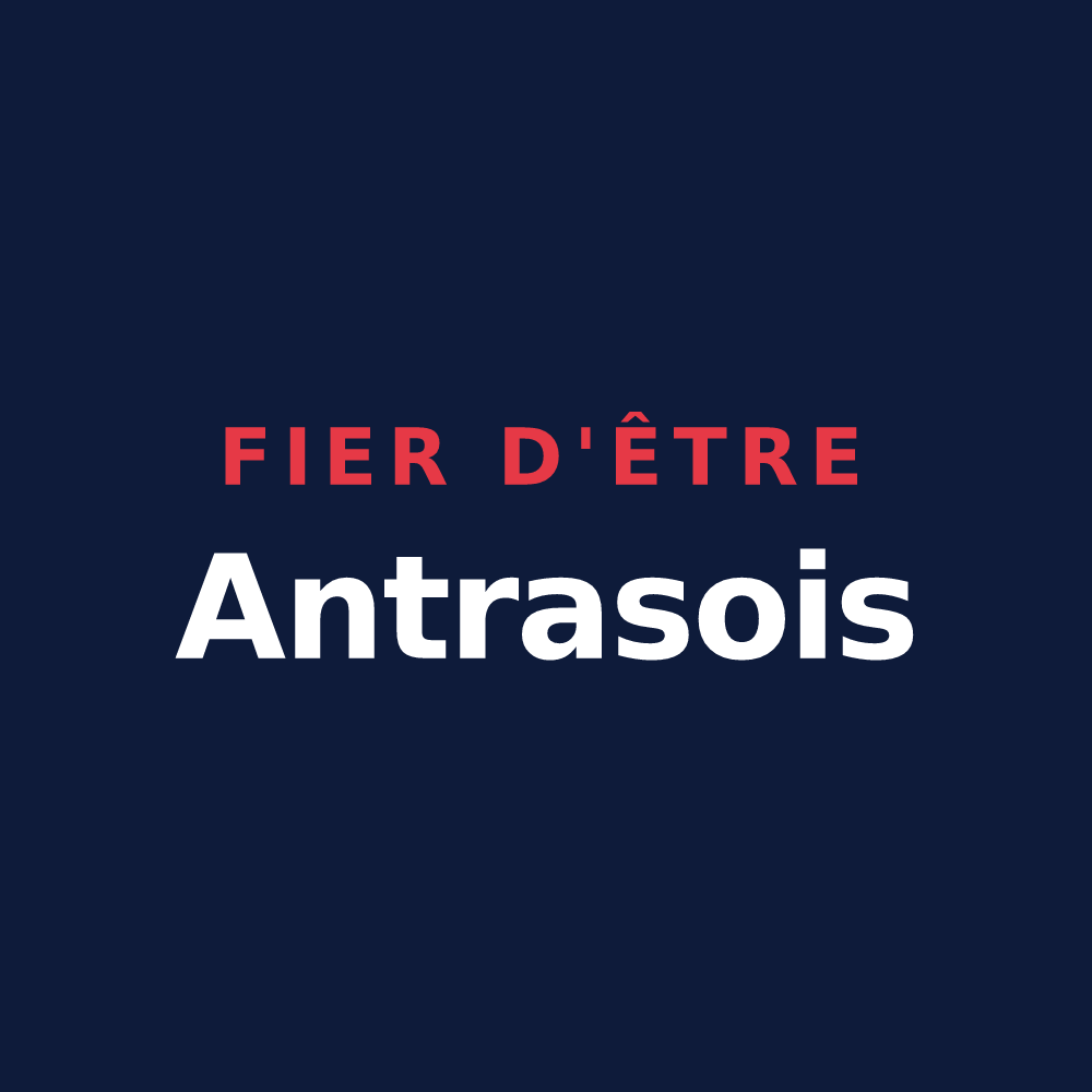T-shirt « Fier d'être Antrasois » — design pour Antras
