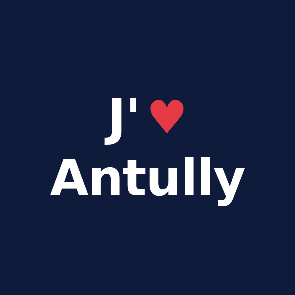 T-shirt personnalisé Antully — design J'aime Antully