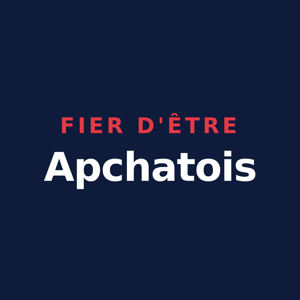T-shirt « Fier d'être Apchatois » — design pour Apchat