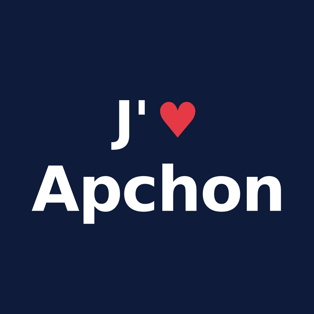 T-shirt personnalisé Apchon — design J'aime Apchon