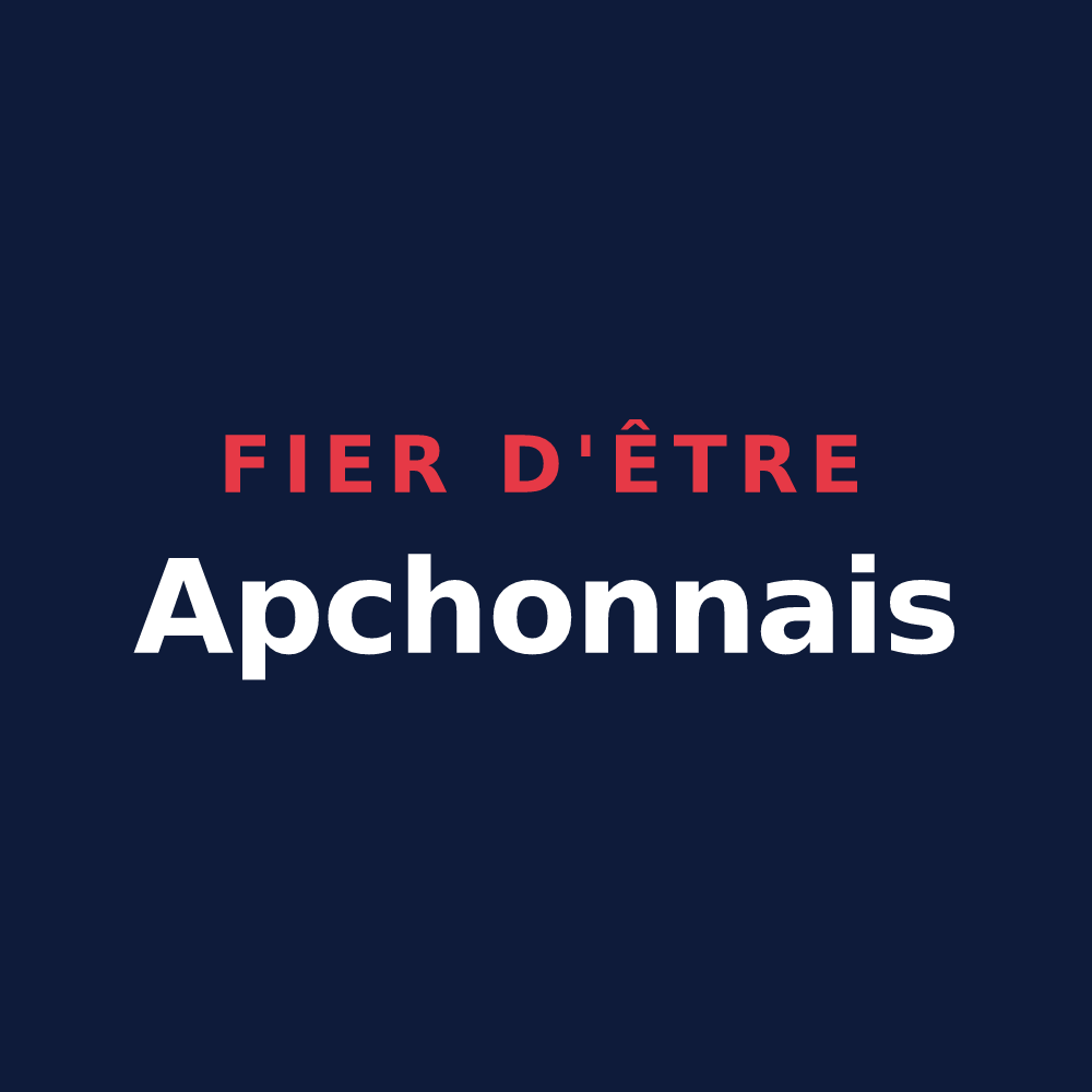 T-shirt « Fier d'être Apchonnais » — design pour Apchon