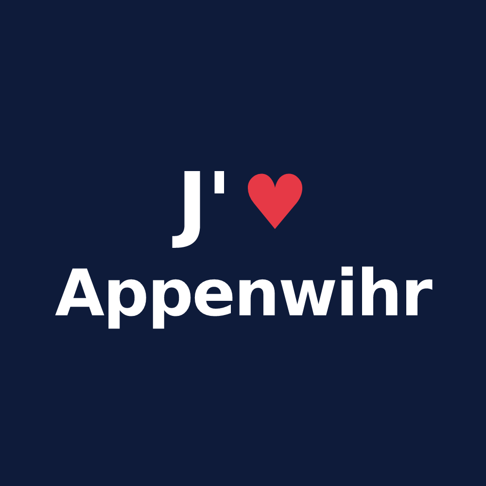 T-shirt personnalisé Appenwihr — design J'aime Appenwihr