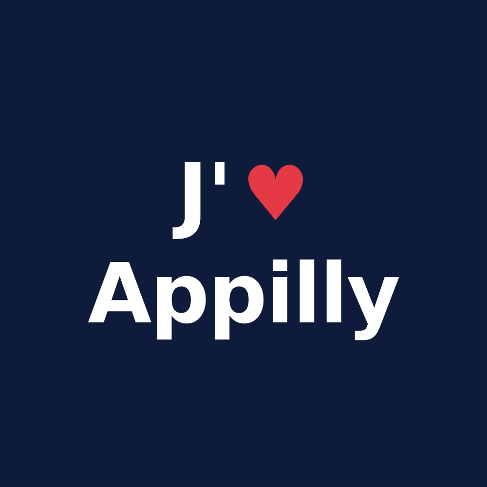 T-shirt personnalisé Appilly — design J'aime Appilly