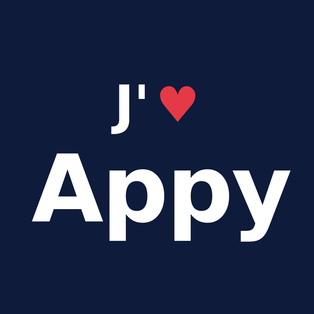T-shirt personnalisé Appy — design J'aime Appy