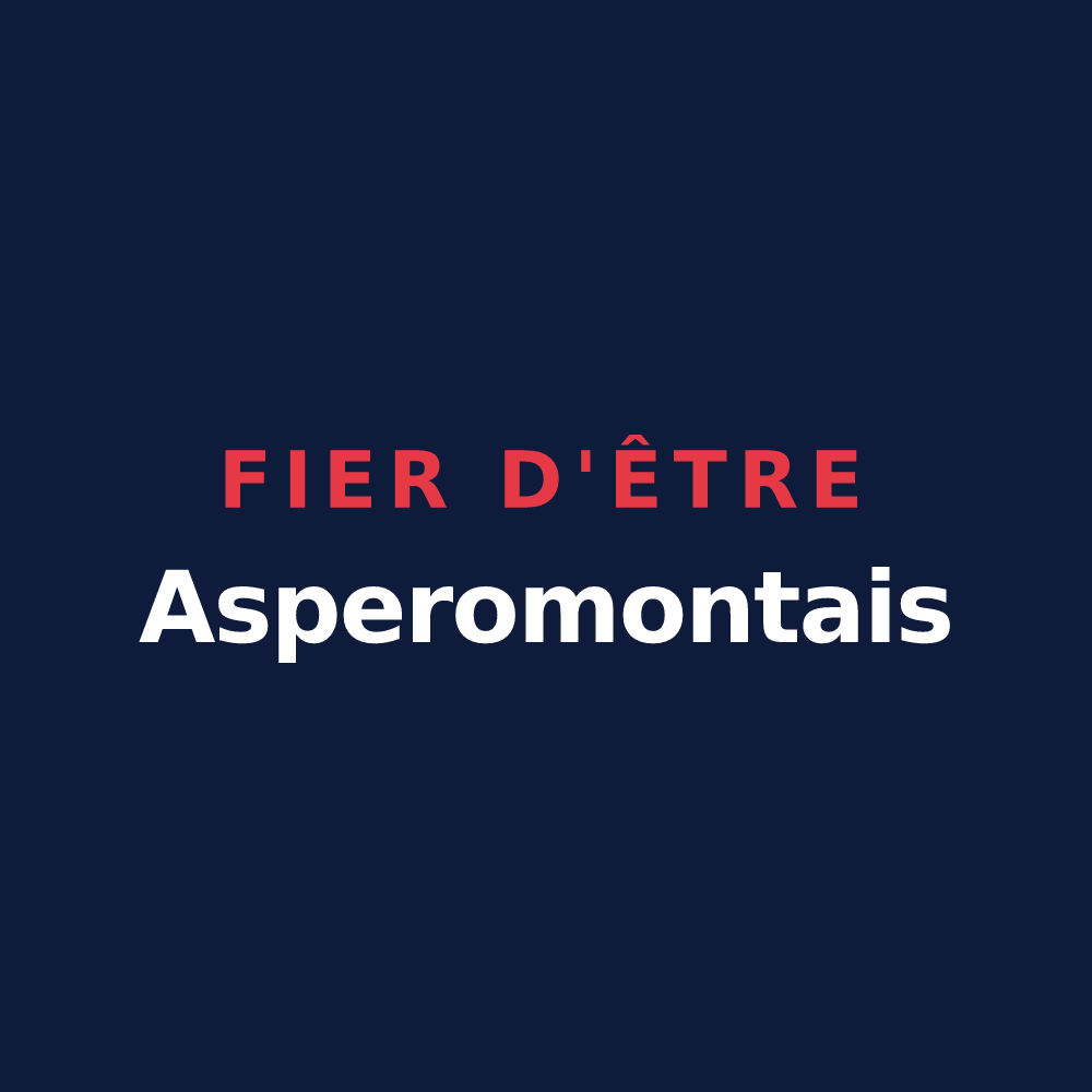 T-shirt « Fier d'être Asperomontais » — design pour Apremont-la-Forêt