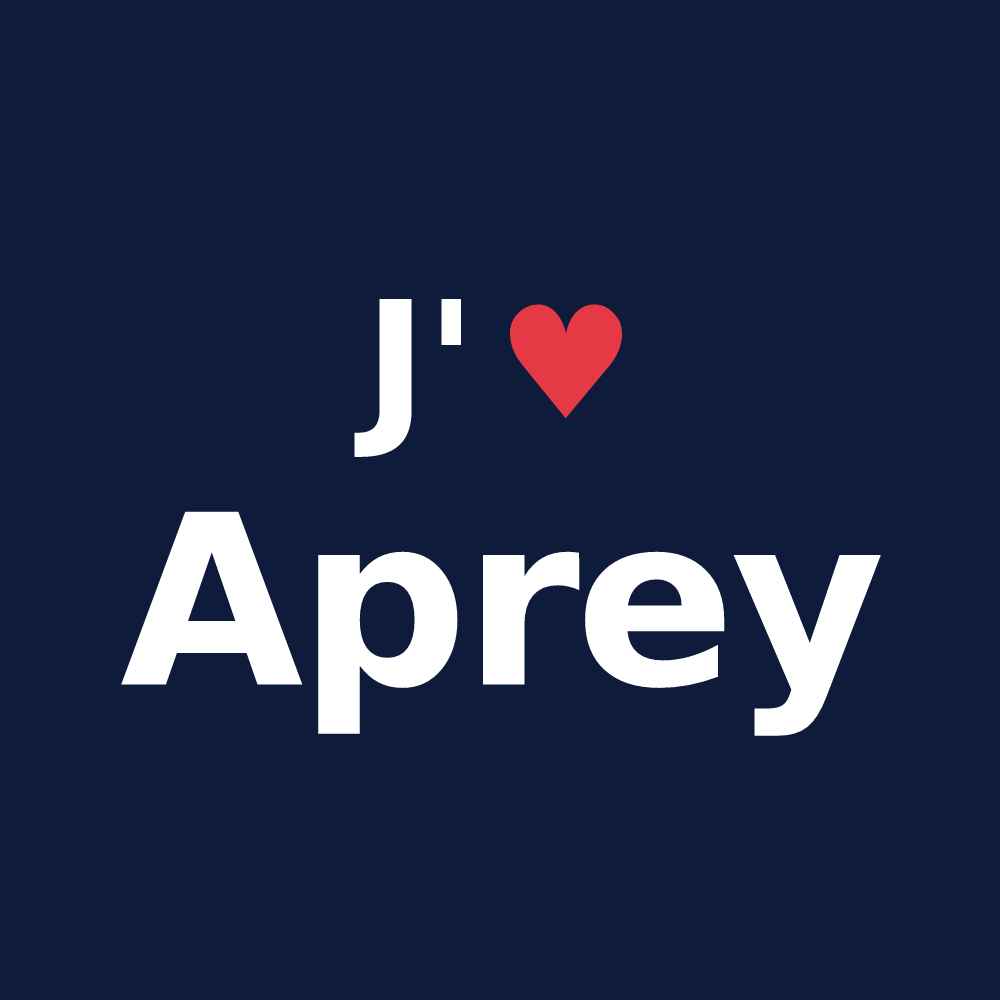 T-shirt personnalisé Aprey — design J'aime Aprey