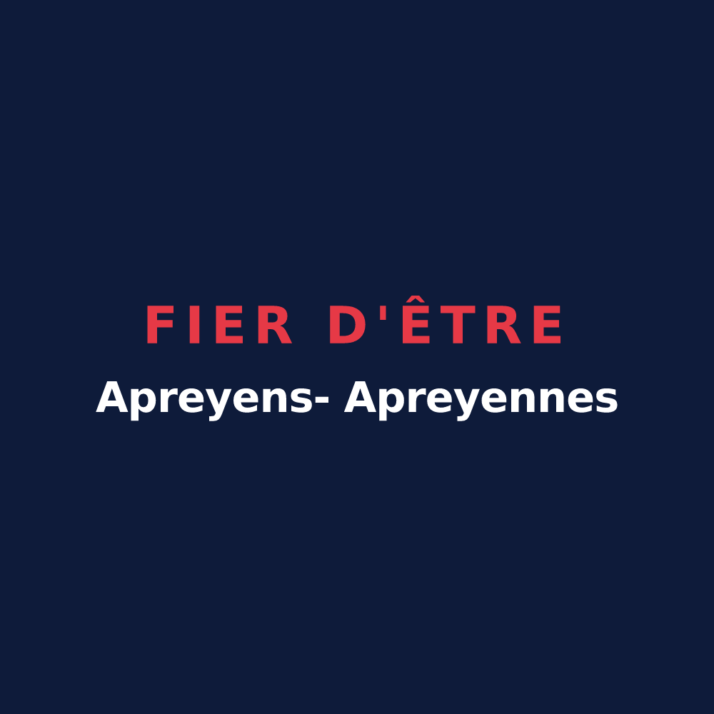 T-shirt « Fier d'être Apreyens- Apreyennes » — design pour Aprey