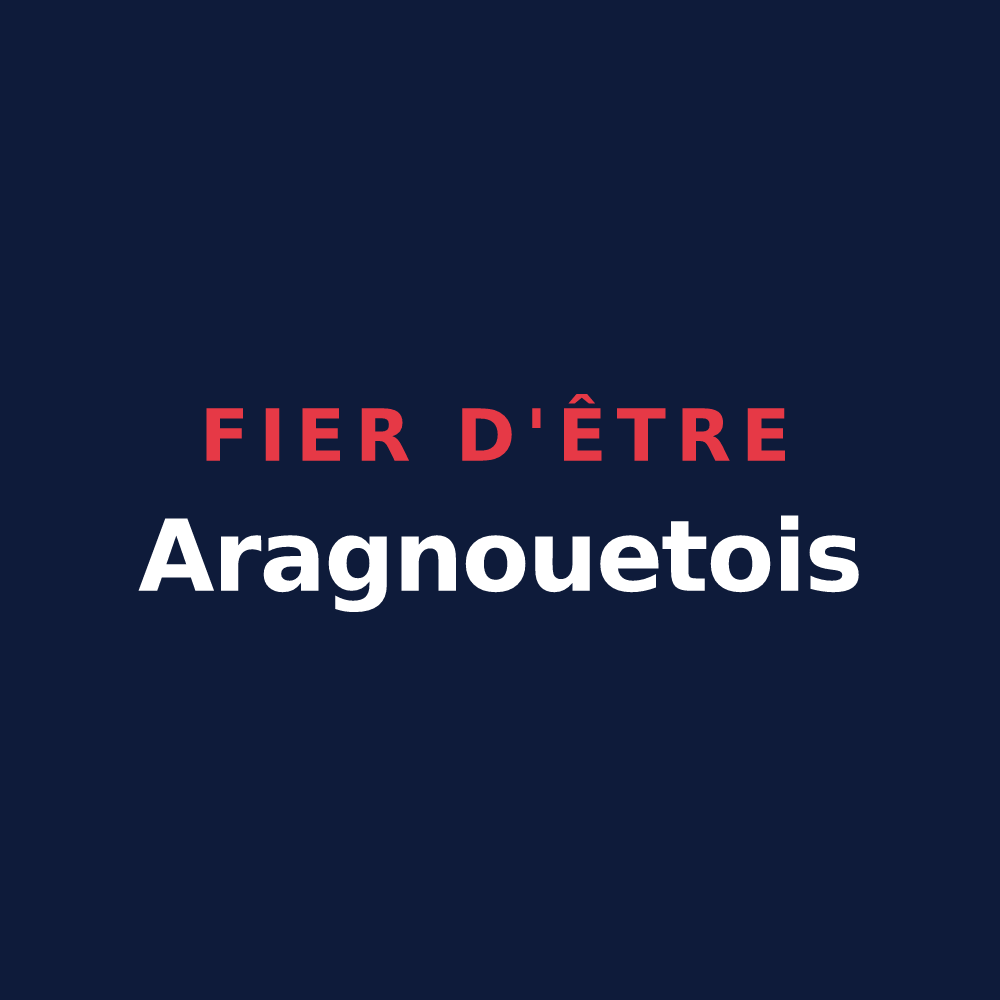 T-shirt « Fier d'être Aragnouetois » — design pour Aragnouet