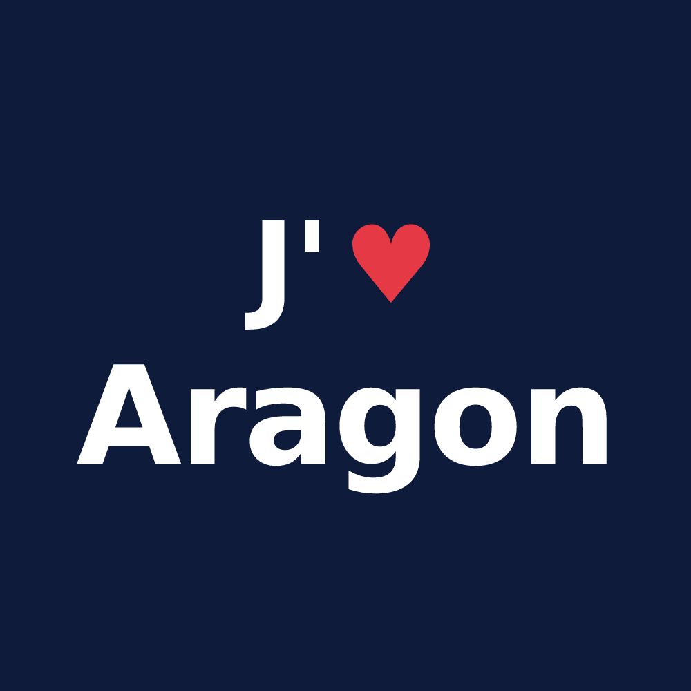 T-shirt personnalisé Aragon — design J'aime Aragon