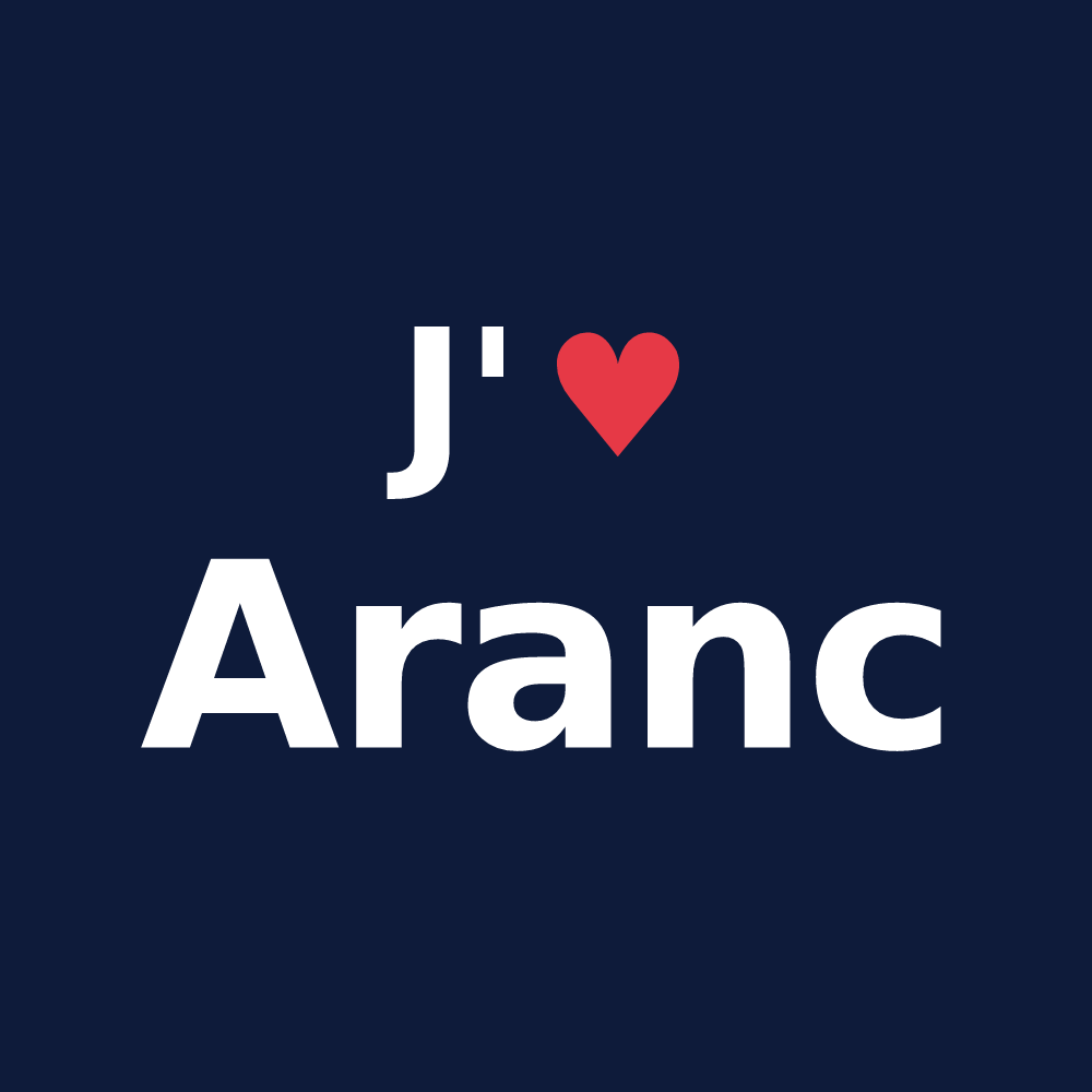T-shirt personnalisé Aranc — design J'aime Aranc