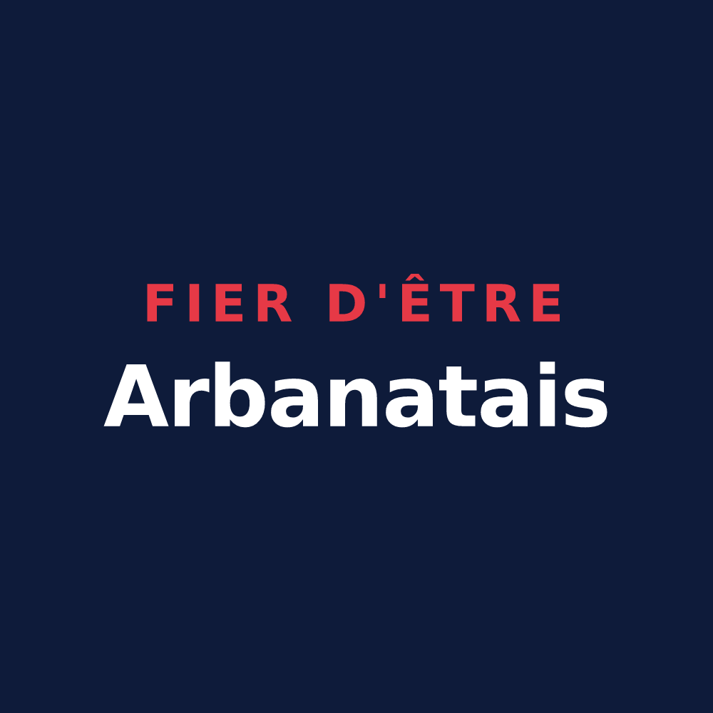 T-shirt « Fier d'être Arbanatais » — design pour Arbanats