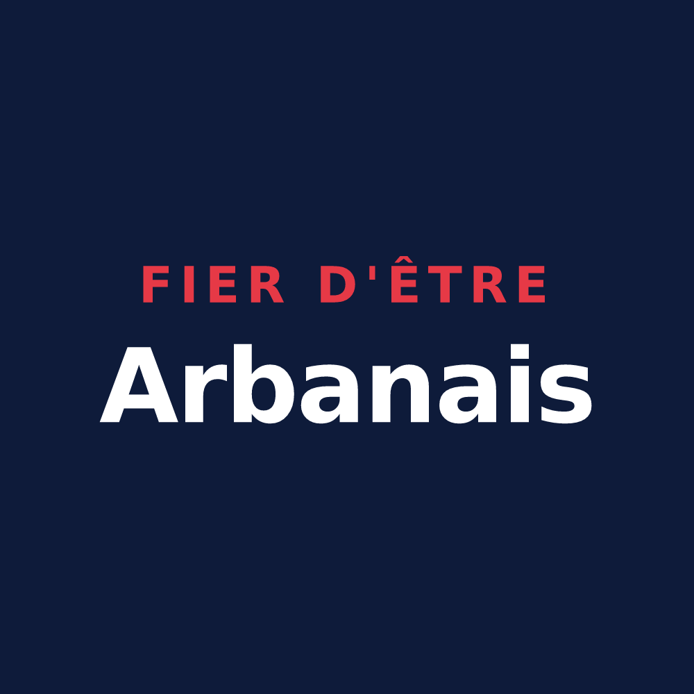 T-shirt « Fier d'être Arbanais » — design pour Arbent