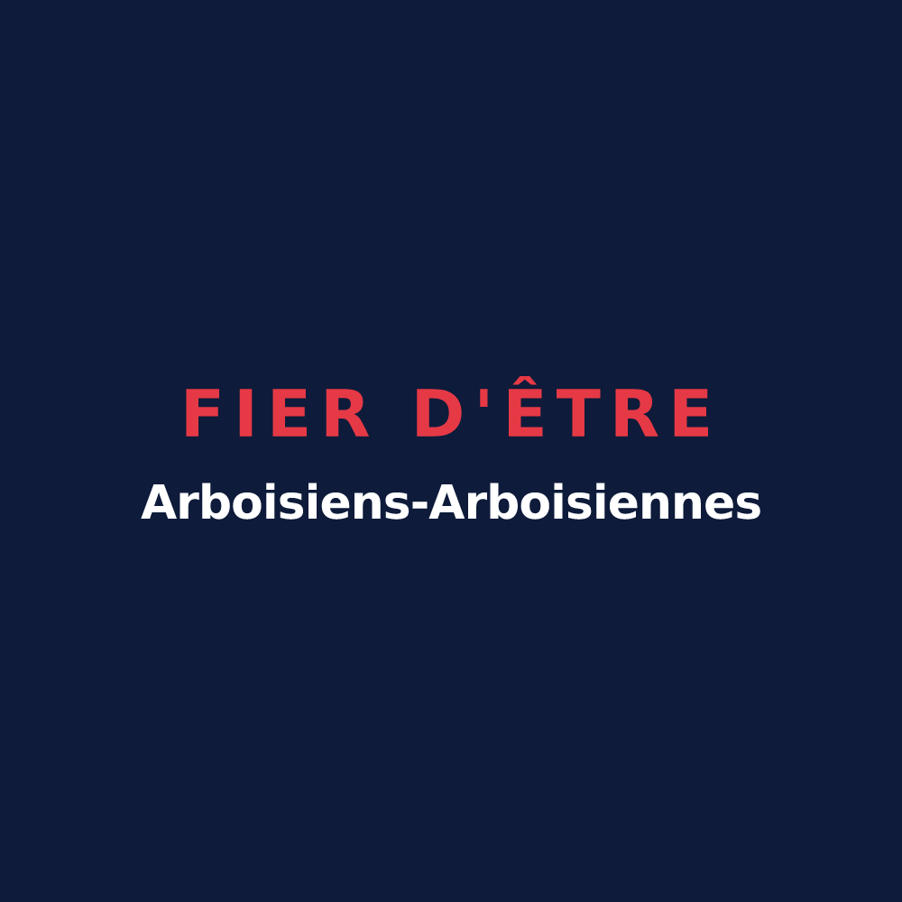 T-shirt « Fier d'être Arboisiens-Arboisiennes » — design pour Arbois