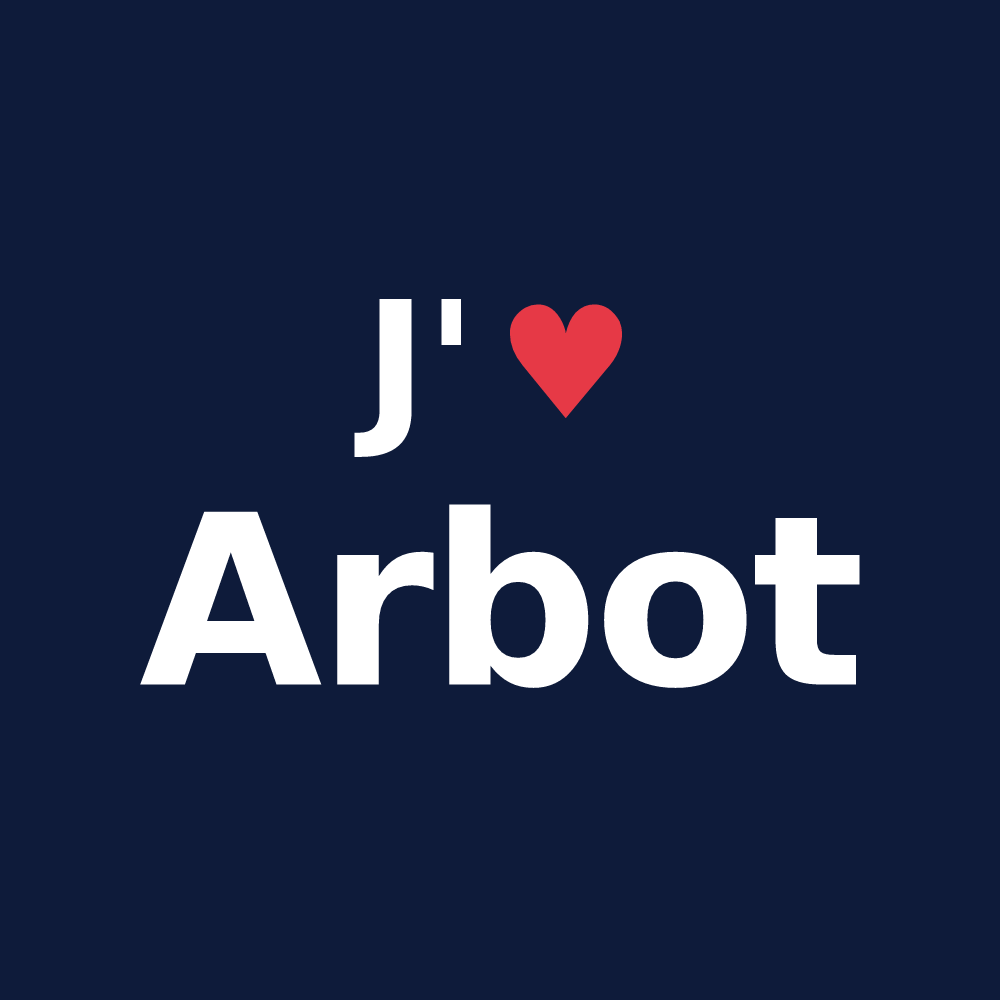T-shirt personnalisé Arbot — design J'aime Arbot