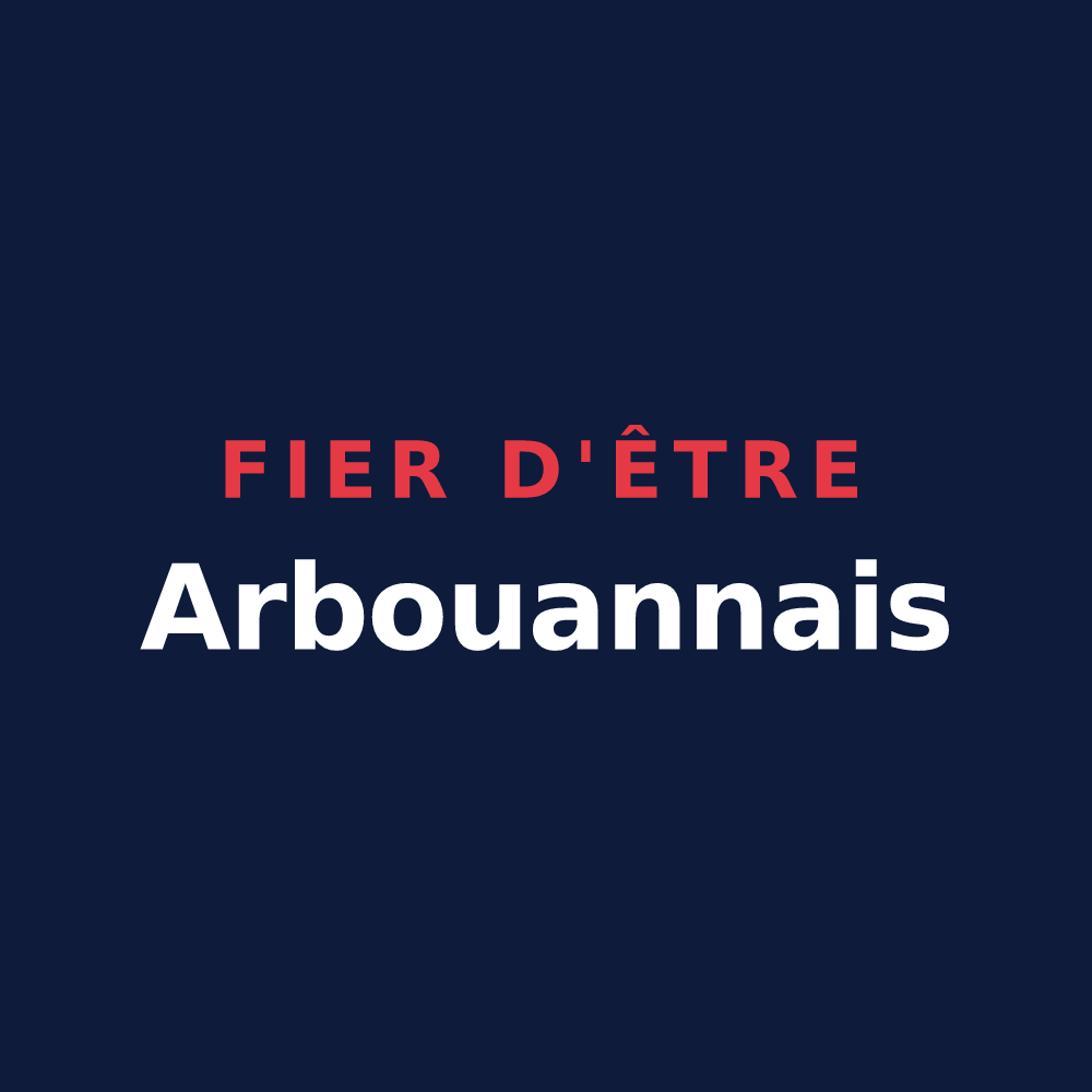 T-shirt « Fier d'être Arbouannais » — design pour Arbouans