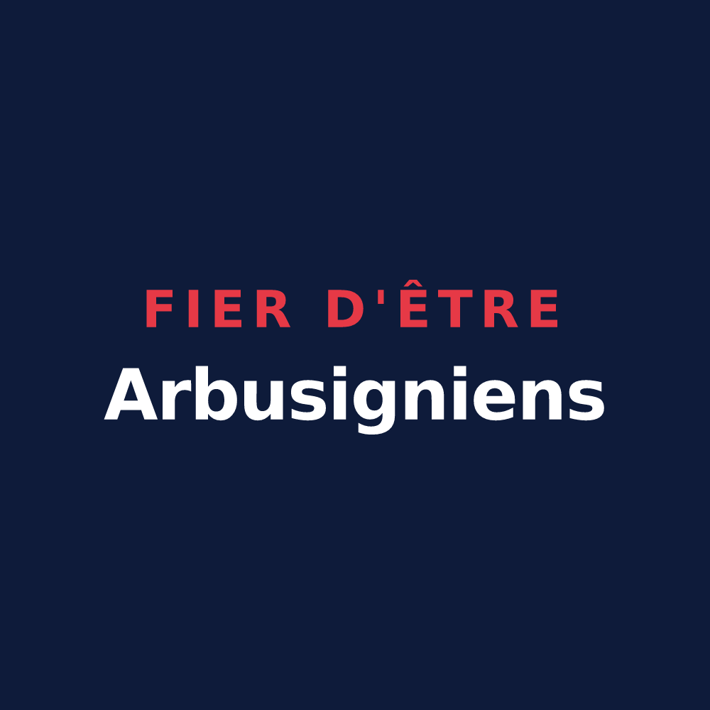 T-shirt « Fier d'être Arbusigniens » — design pour Arbusigny