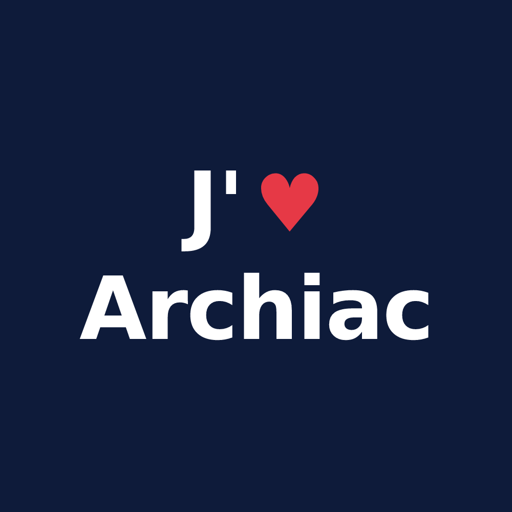T-shirt personnalisé Archiac — design J'aime Archiac