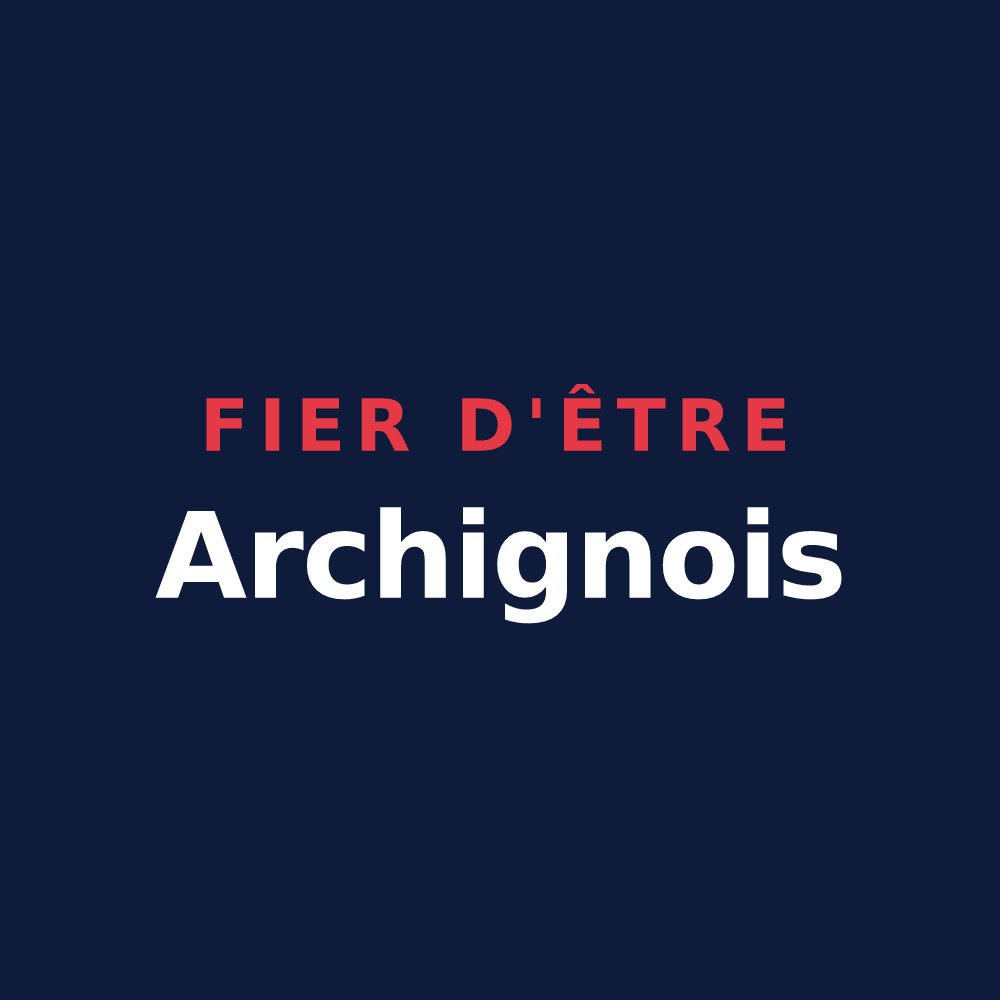 T-shirt « Fier d'être Archignois » — design pour Archigny
