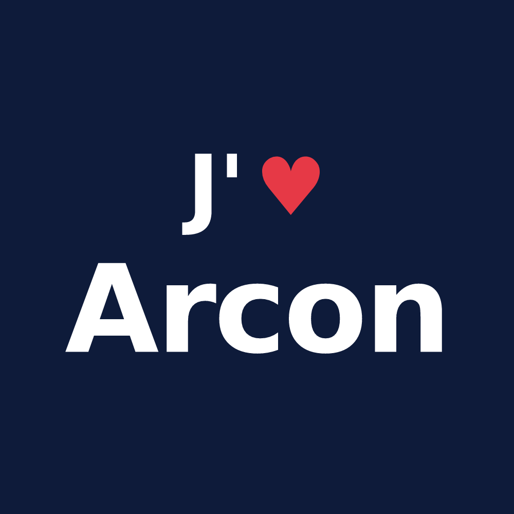 T-shirt personnalisé Arcon — design J'aime Arcon