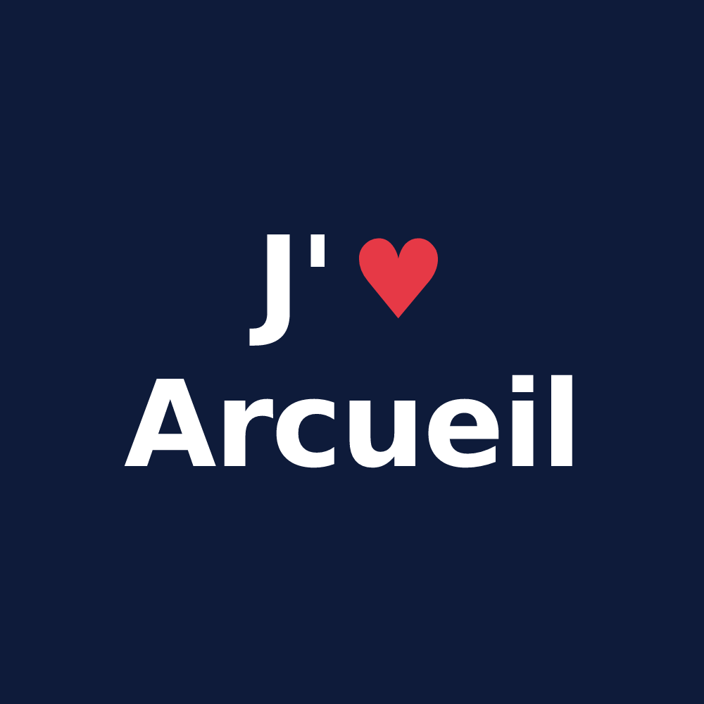 T-shirt personnalisé Arcueil — design J'aime Arcueil