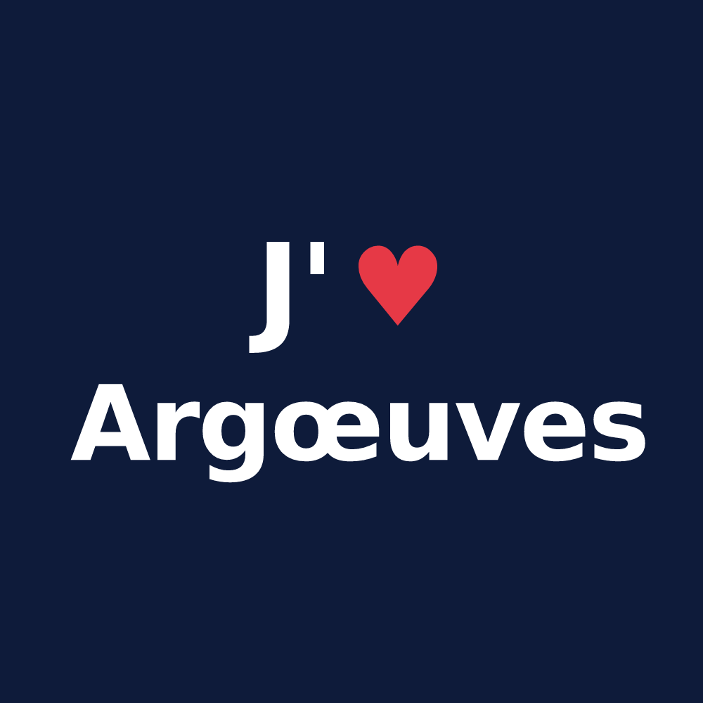 T-shirt personnalisé Argœuves — design J'aime Argœuves