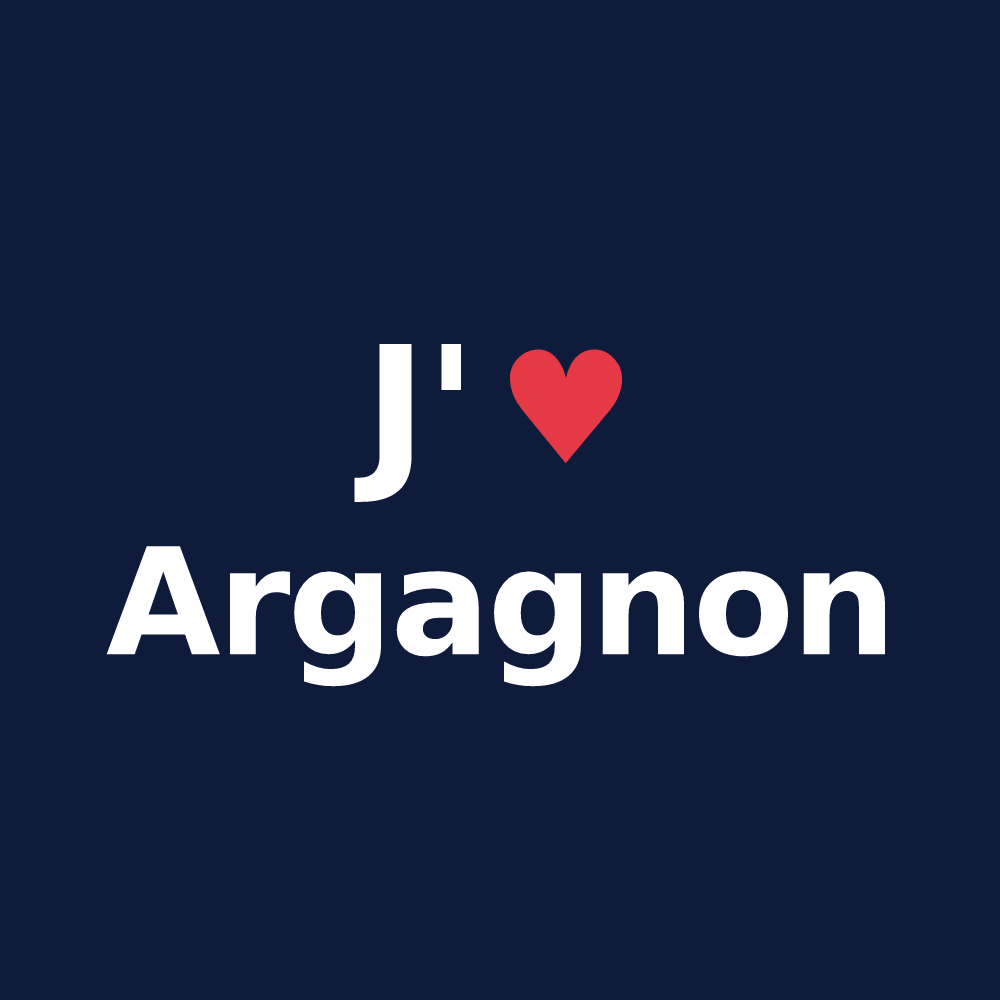 T-shirt personnalisé Argagnon — design J'aime Argagnon