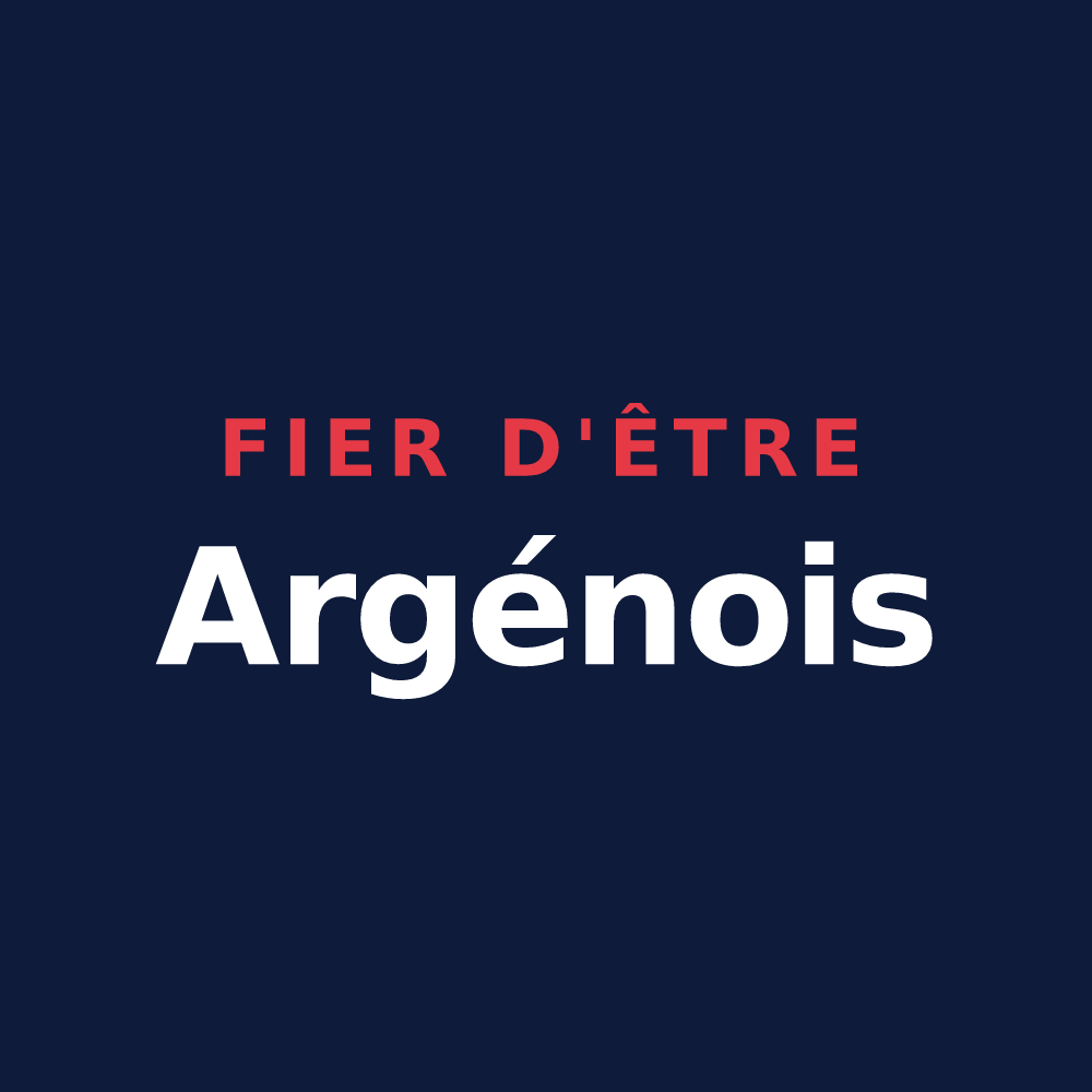 T-shirt « Fier d'être Argénois » — design pour Argein