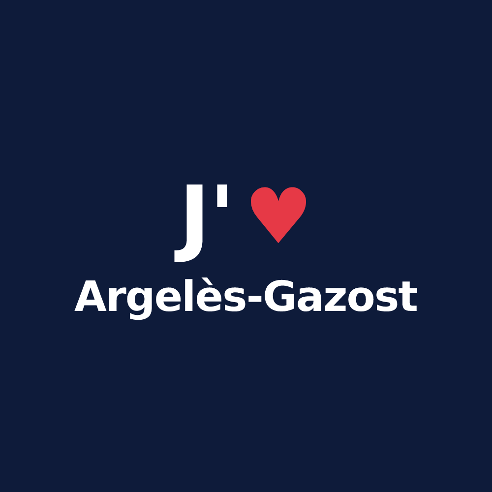 T-shirt personnalisé Argelès-Gazost — design J'aime Argelès-Gazost