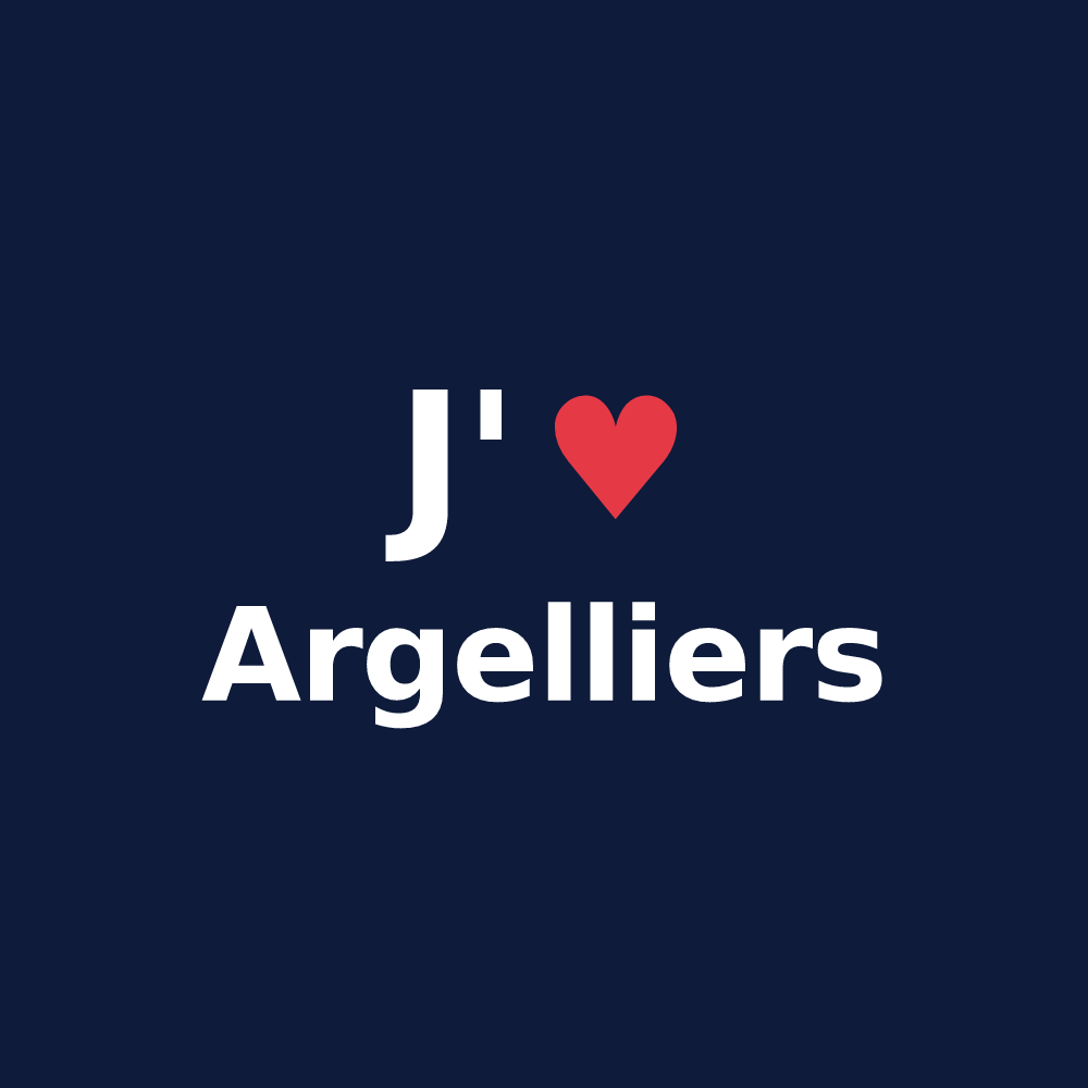 T-shirt personnalisé Argelliers — design J'aime Argelliers