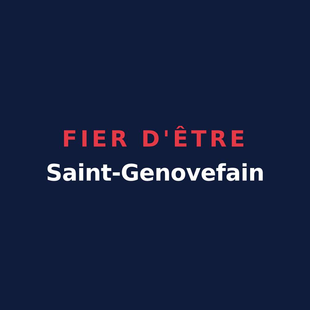 T-shirt « Fier d'être Saint-Genovefain » — design pour Argences en Aubrac