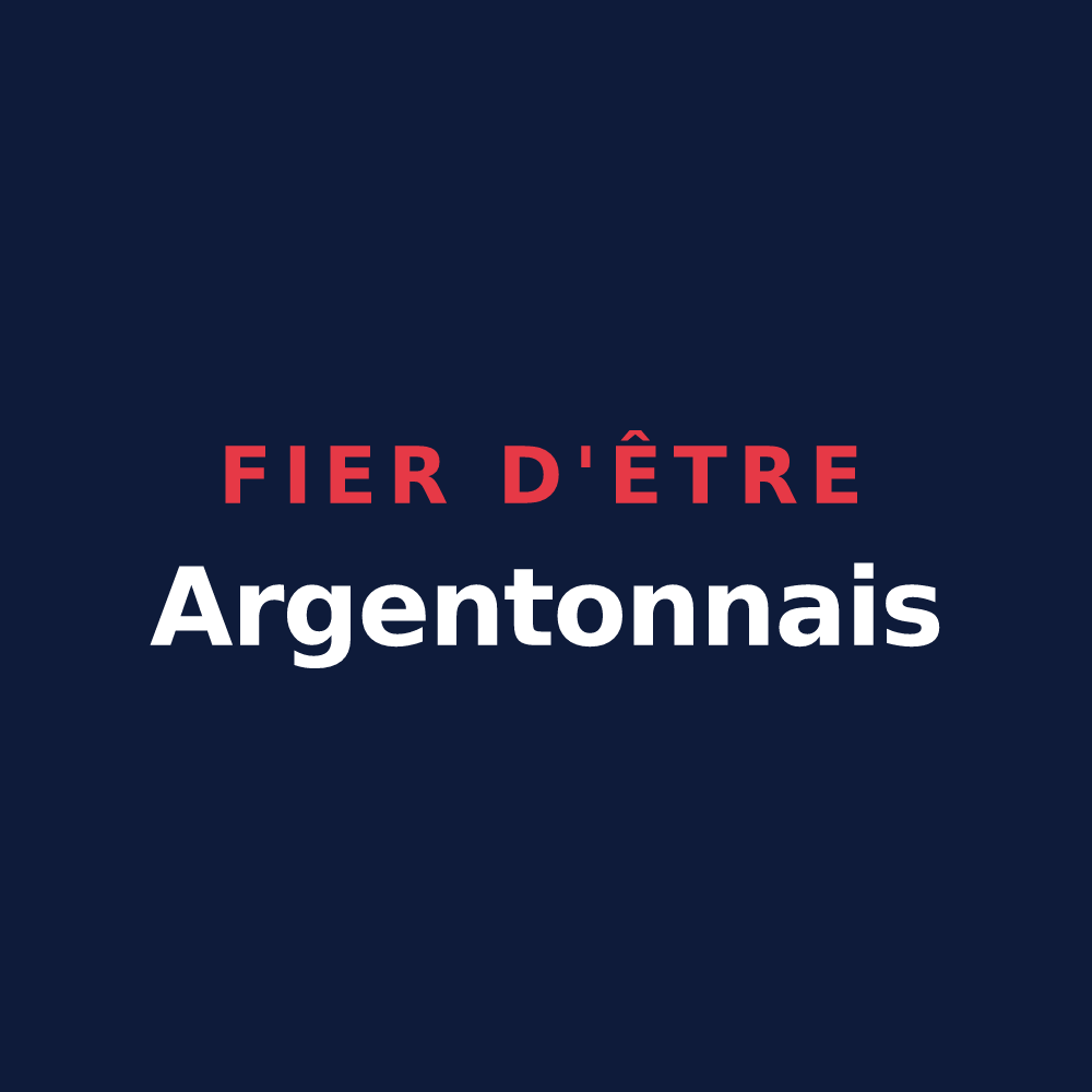T-shirt « Fier d'être Argentonnais » — design pour Argentonnay
