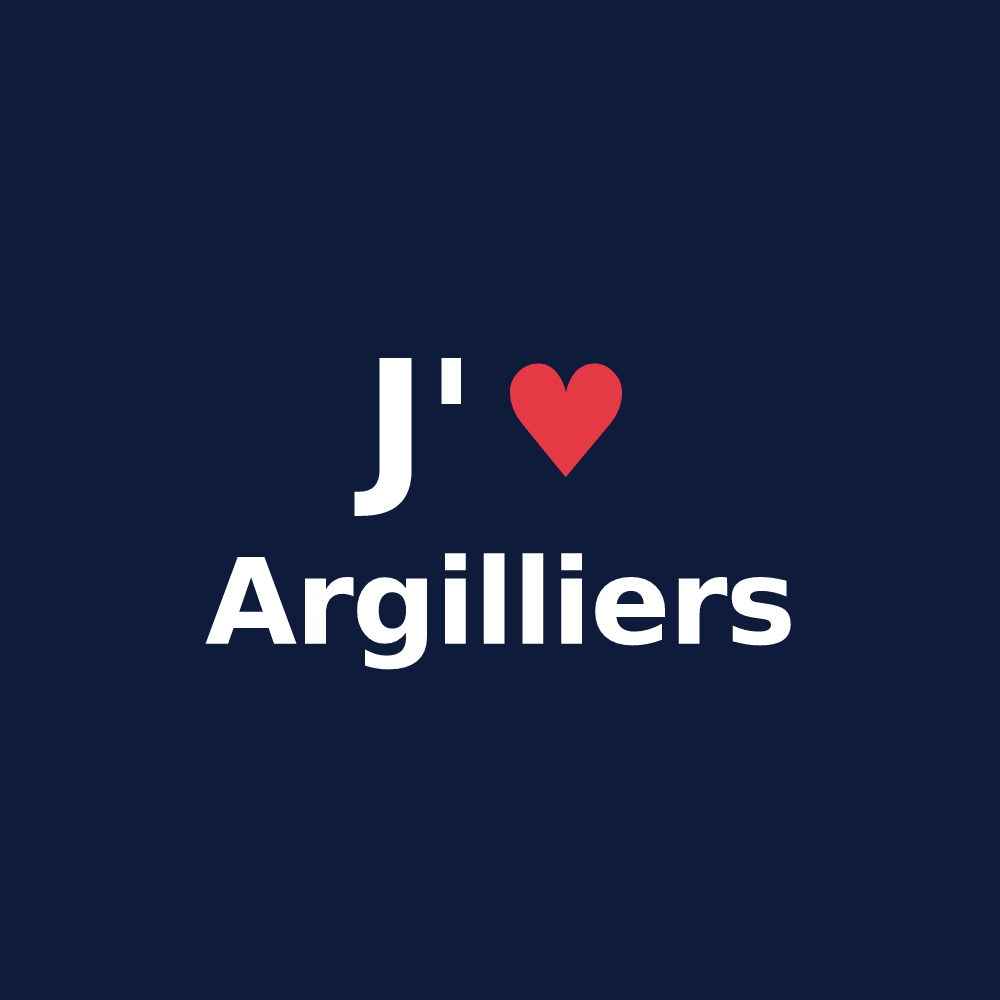 T-shirt personnalisé Argilliers — design J'aime Argilliers