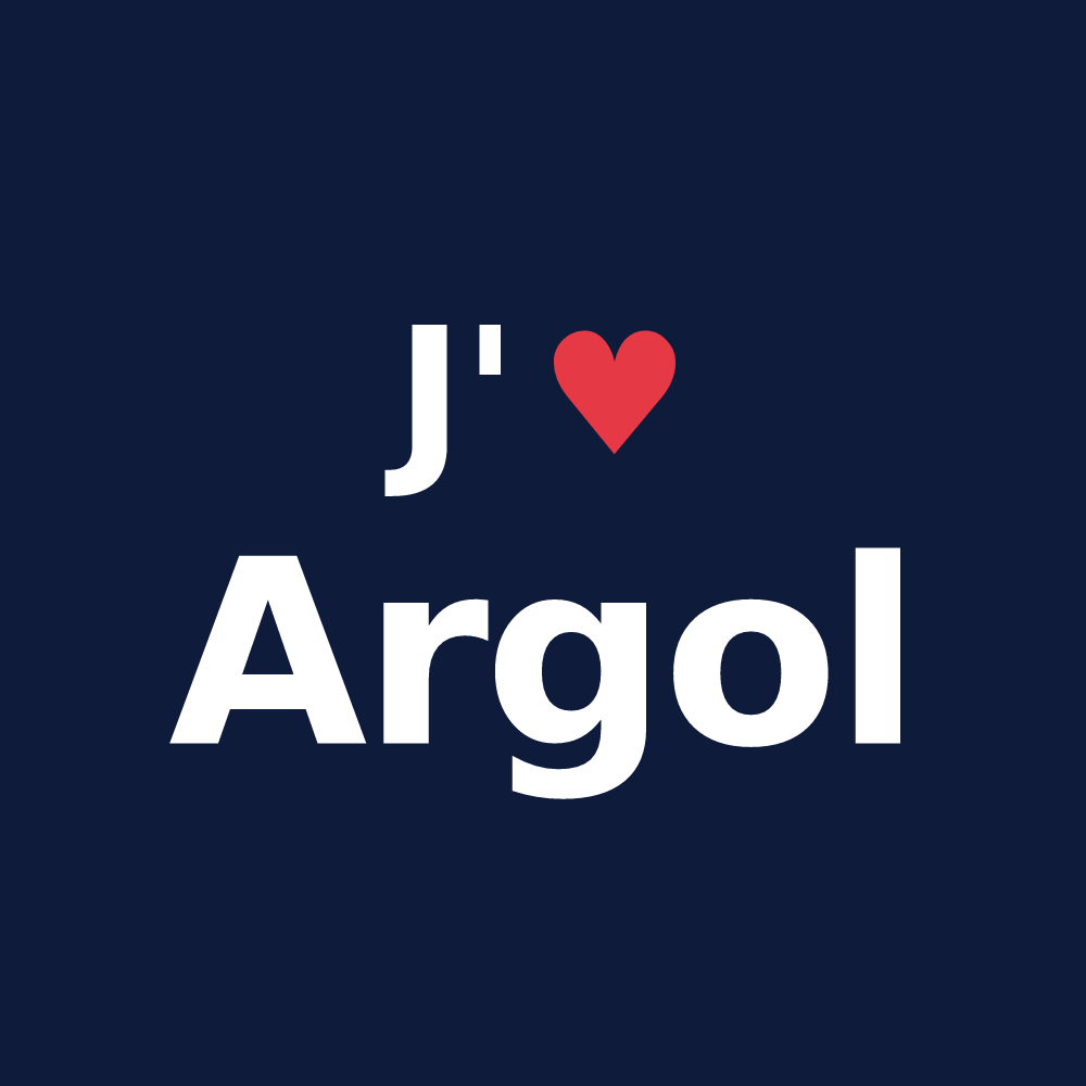 T-shirt personnalisé Argol — design J'aime Argol