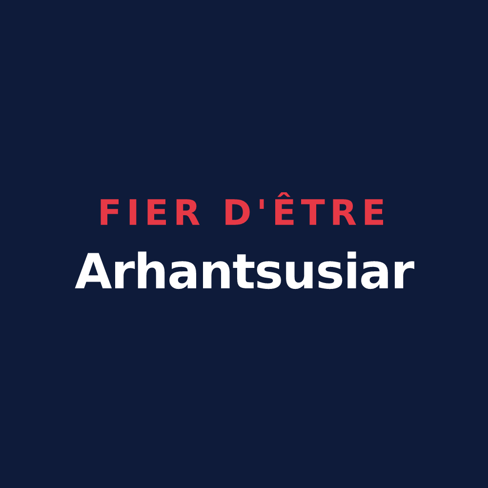 T-shirt « Fier d'être Arhantsusiar » — design pour Arhansus