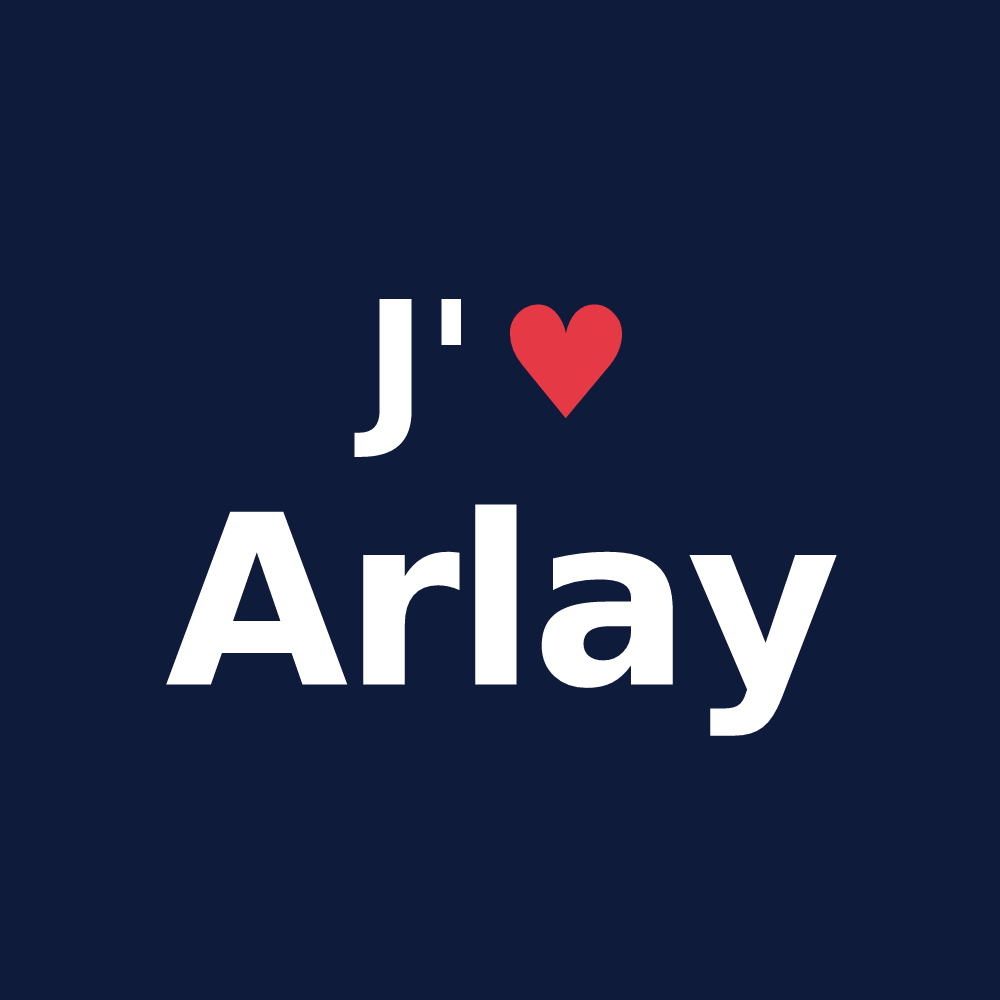T-shirt personnalisé Arlay — design J'aime Arlay