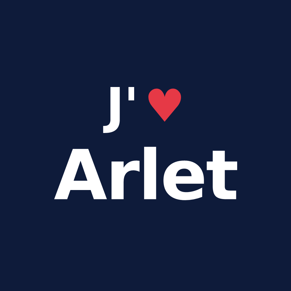 T-shirt personnalisé Arlet — design J'aime Arlet