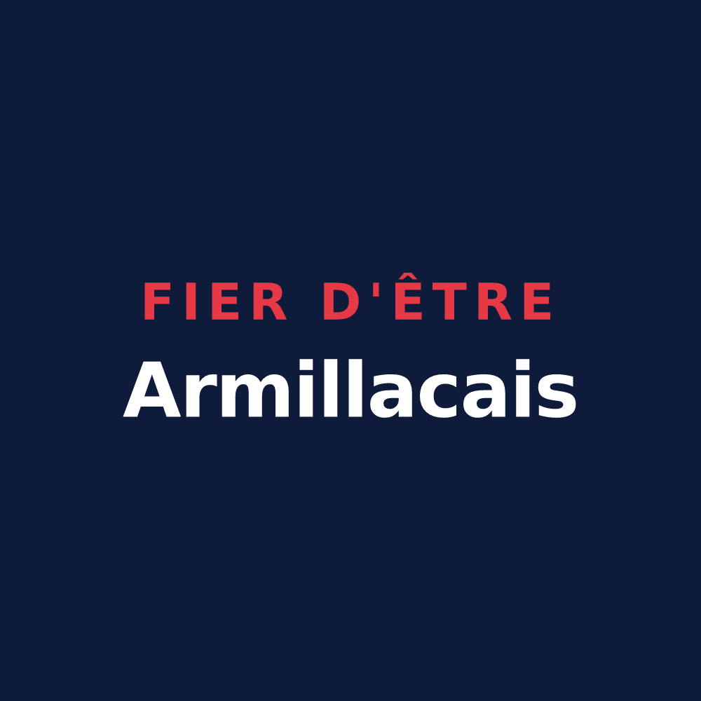T-shirt « Fier d'être Armillacais » — design pour Armillac
