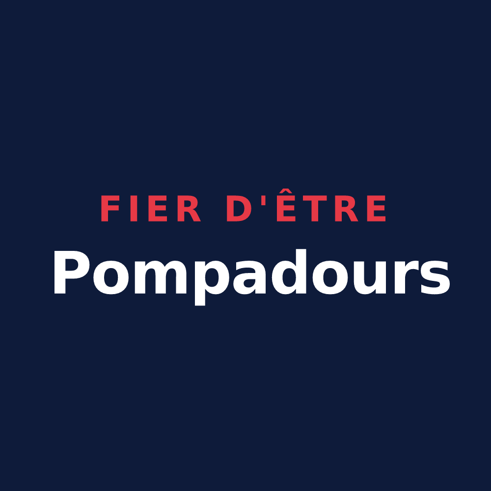 T-shirt « Fier d'être Pompadours » — design pour Arnac-Pompadour