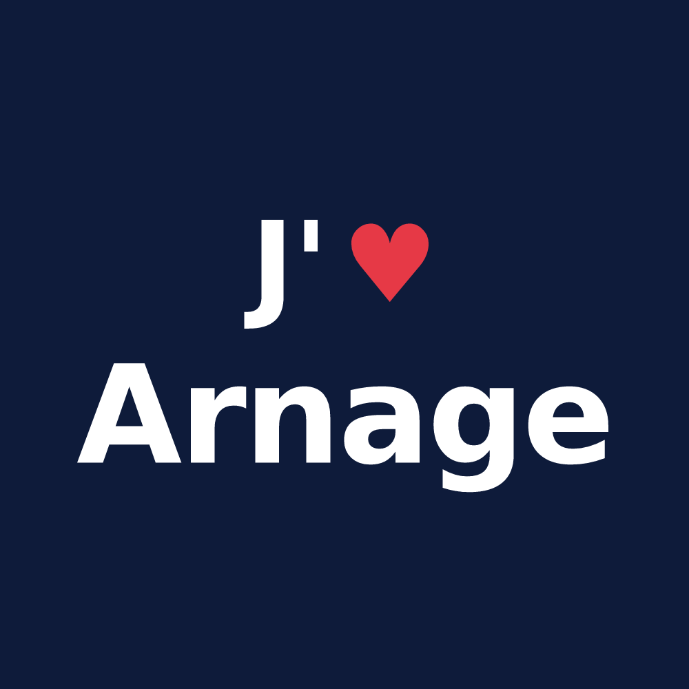 T-shirt personnalisé Arnage — design J'aime Arnage