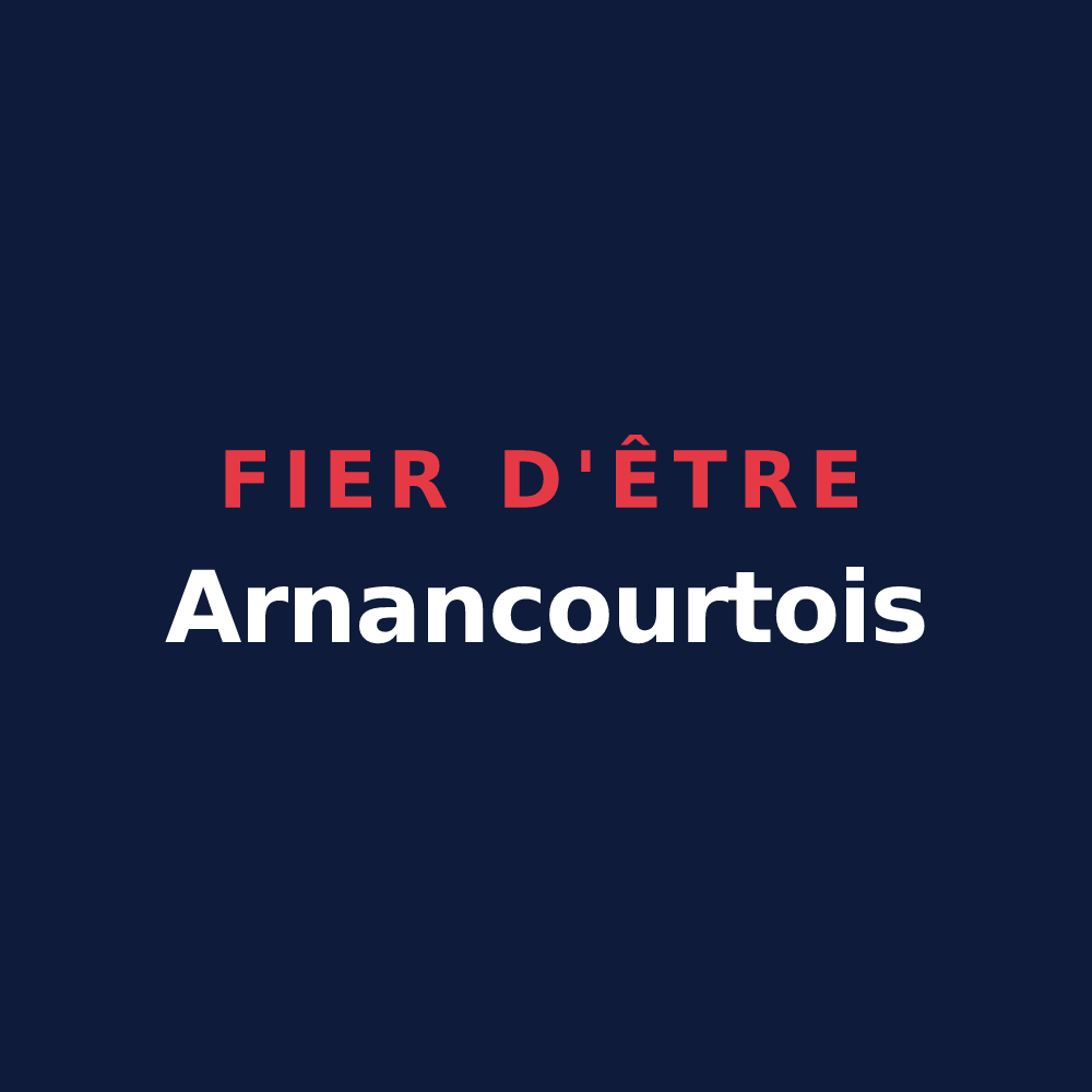 T-shirt « Fier d'être Arnancourtois » — design pour Arnancourt