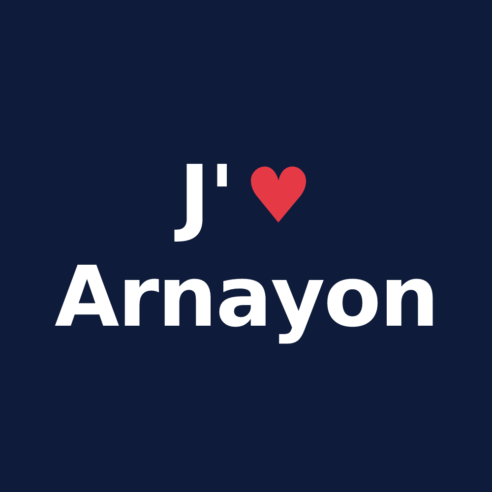T-shirt personnalisé Arnayon — design J'aime Arnayon