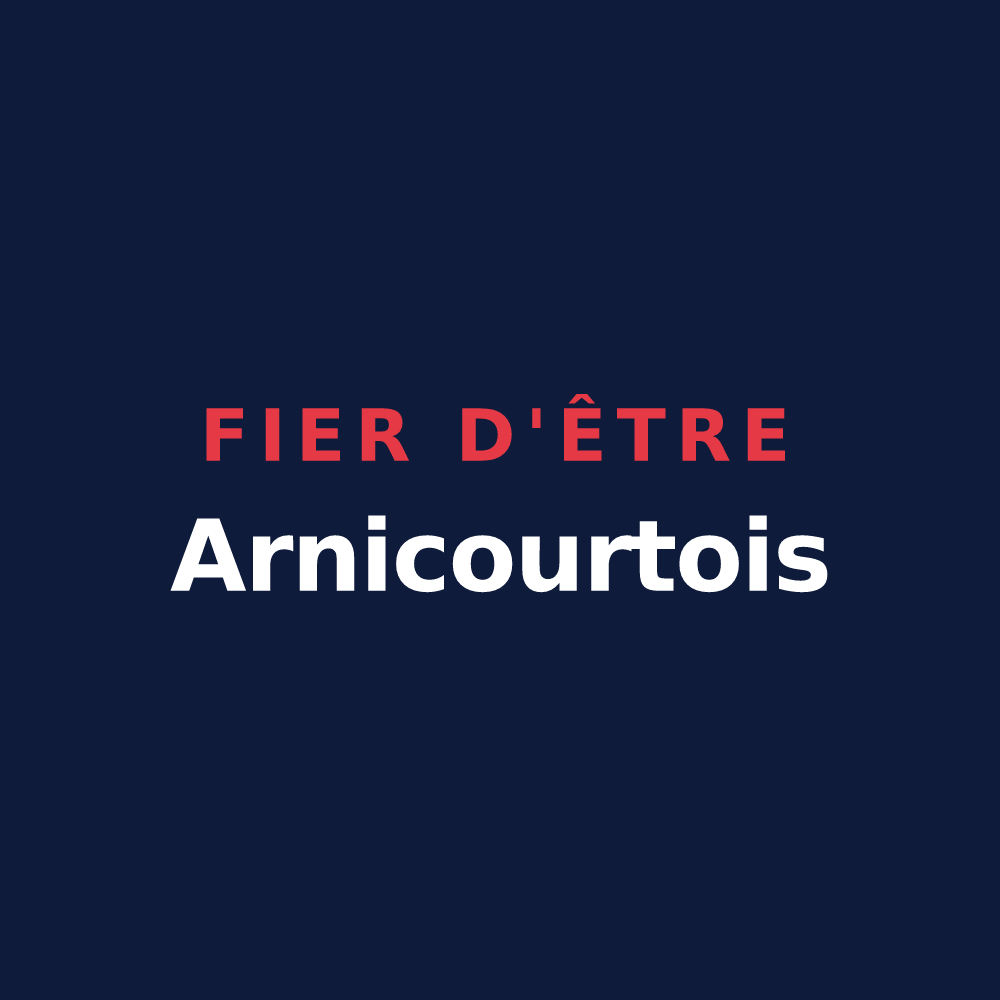 T-shirt « Fier d'être Arnicourtois » — design pour Arnicourt