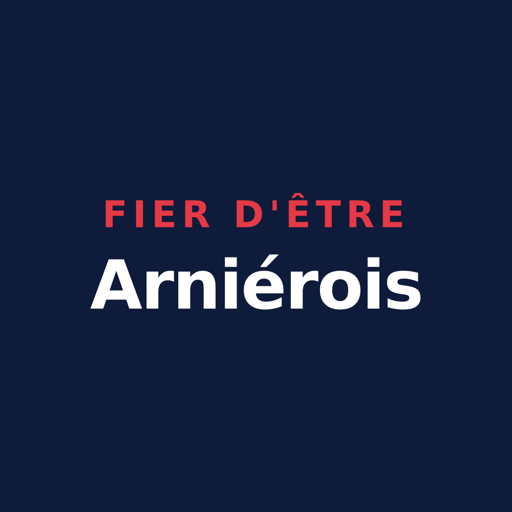 T-shirt « Fier d'être Arniérois » — design pour Arnières-sur-Iton